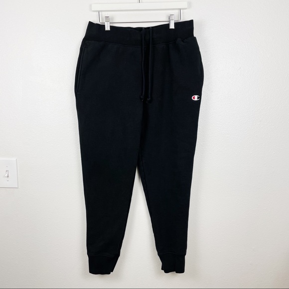 Vintage Champion Reverse Weave Black Sweatpants - Picture 1 of 6